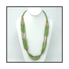 Kucheza Handmade Beaded Multi Strand Monochromatic Necklace Set with Earrings (Available in 5 Colors)