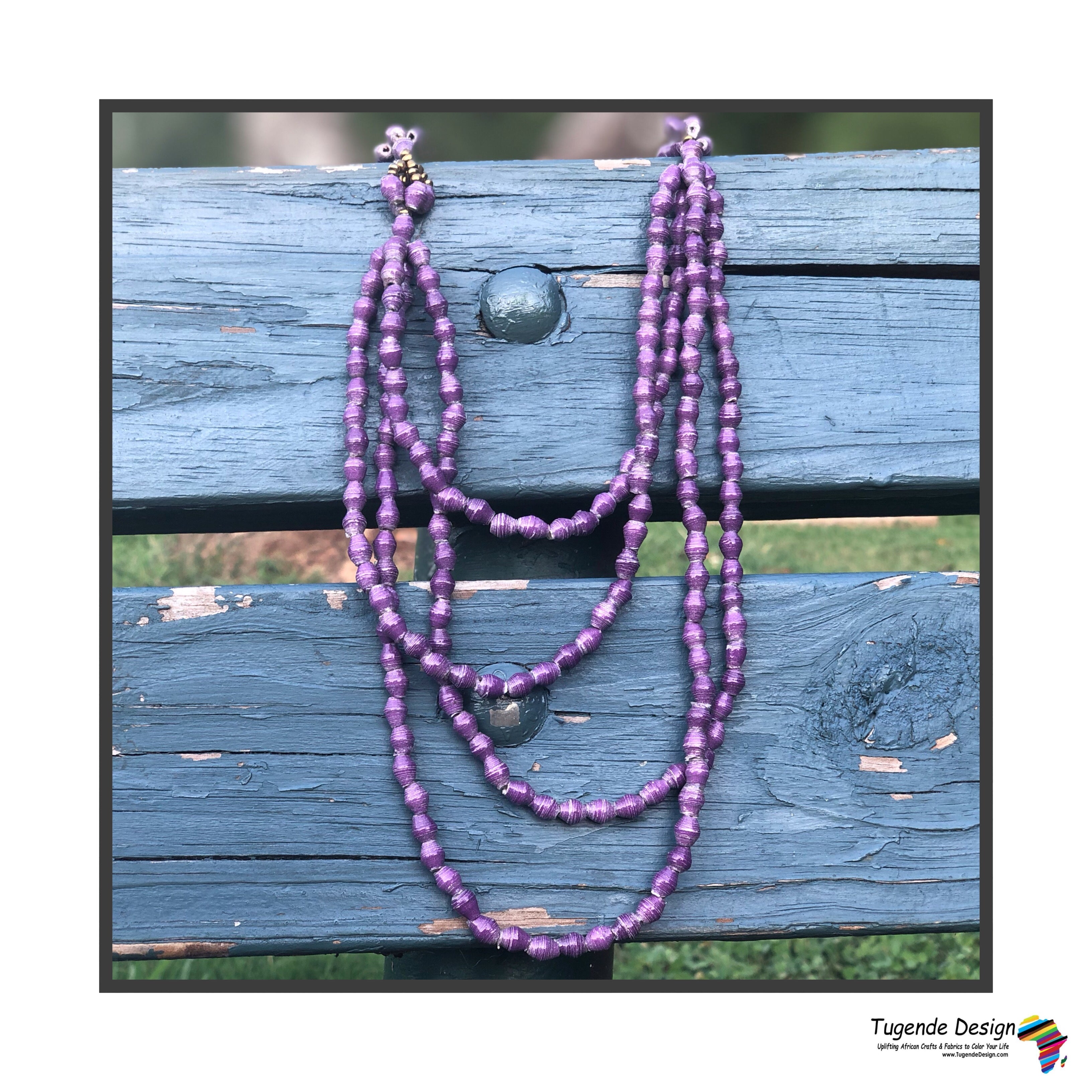 Cute & Chic Long Beaded Tassel Necklace- Purple – The Pulse Boutique