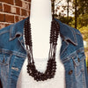 Mwattu Handmade Beaded Multi Strand Necklace (Available in 3 Colors)