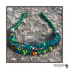 Mara Handmade Braided Necklace in Beads and Ankara Fabric (Available in 8 Colors)