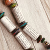 Kirabo 4 Chunky Handmade Rustic Beaded Single Strand Boho Necklace (Recycled Medical Text Books)