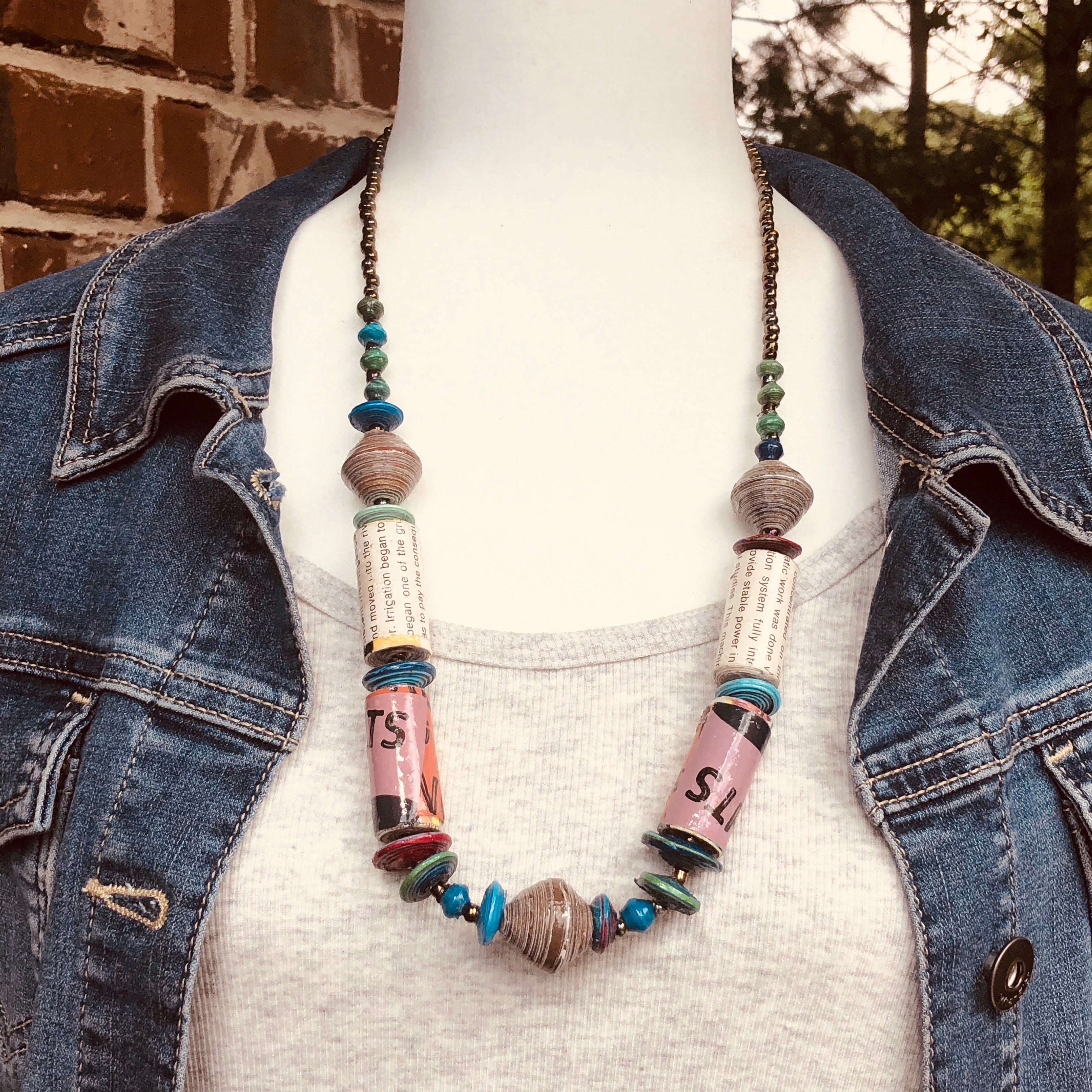 Amazon.com: Colorful Bohemian Beaded Tassel Necklaces – Handmade Long  Pendant Statement with Woven and Pom Pom – Boho Jewelry for Christmas,  Summer, Festival – Daughter Gift From Mom – Unique and Lightweight :  Handmade Products