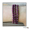 Kyendi Stackable Beaded Stretch Bracelets (Purple)
