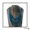 Safi Handmade Gorgeous Beaded Layered Necklace (Available in Red, Blue or Yellow)